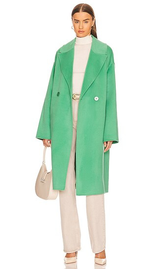 Cylo Double Face Coat in Mint Tulip | Revolve Clothing (Global)