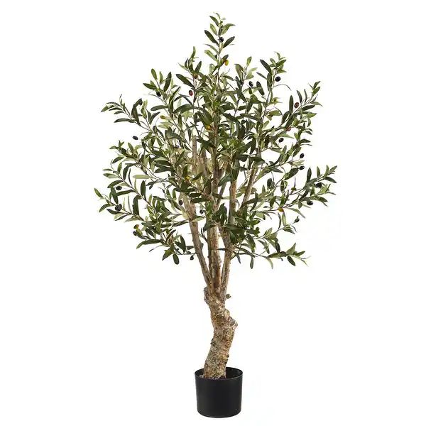 3.5' Olive Artificial Tree - 6" - Overstock - 32830205 | Bed Bath & Beyond