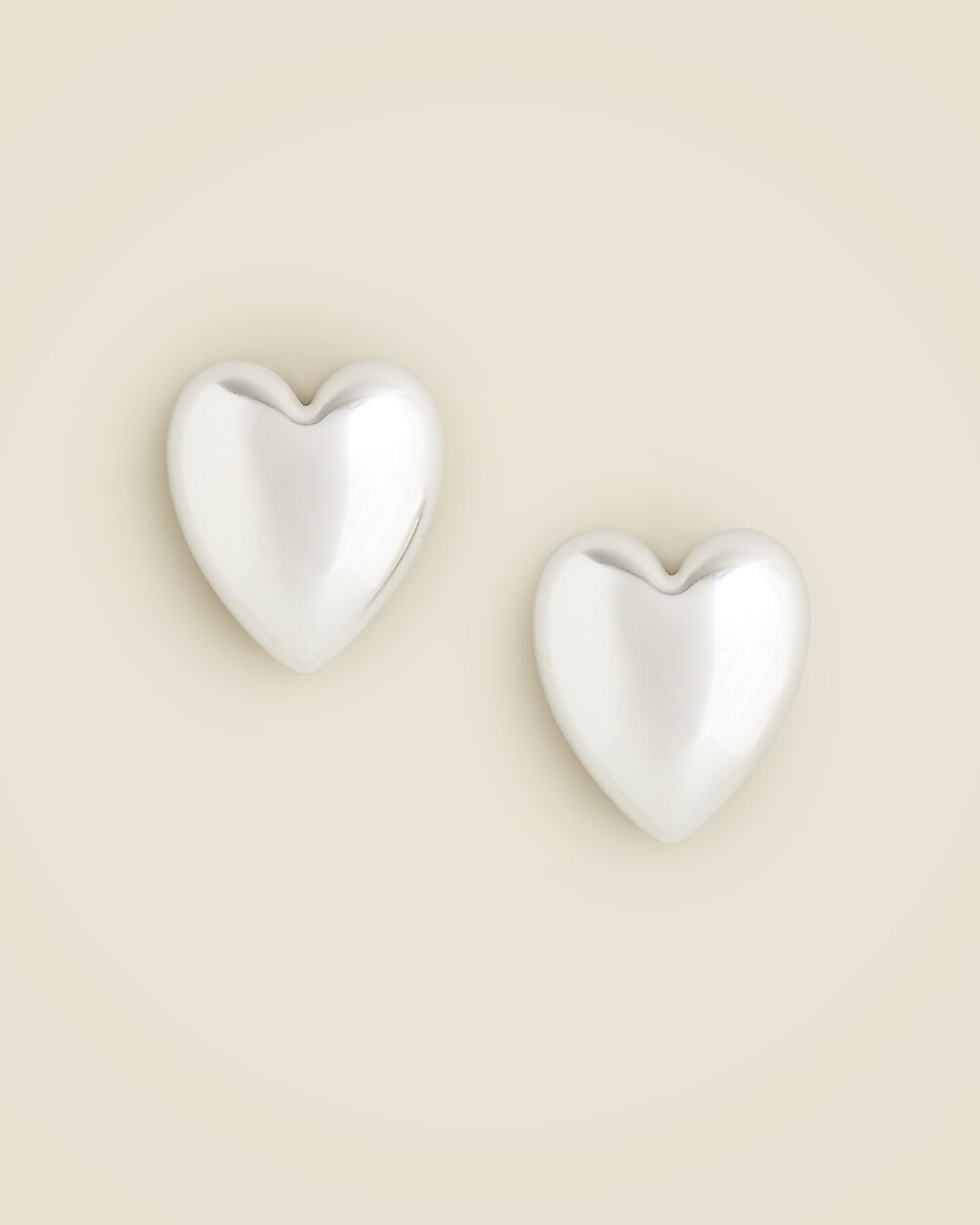 Oversized heart earrings | J. Crew US