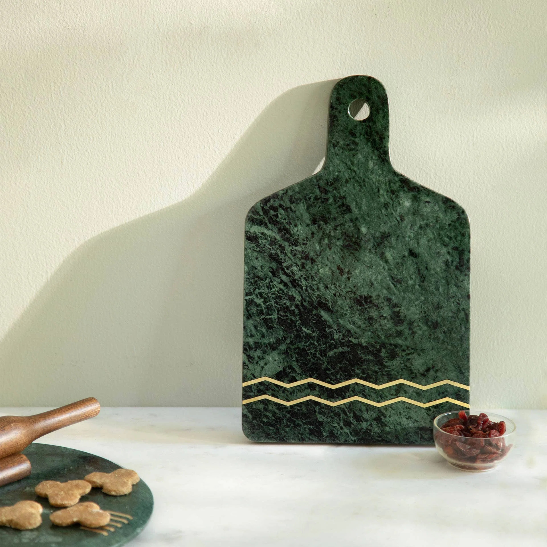 Expobazaar Verde Marble Cheese Board - Premium Cheese Board for Home and Kitchen | Wayfair North America