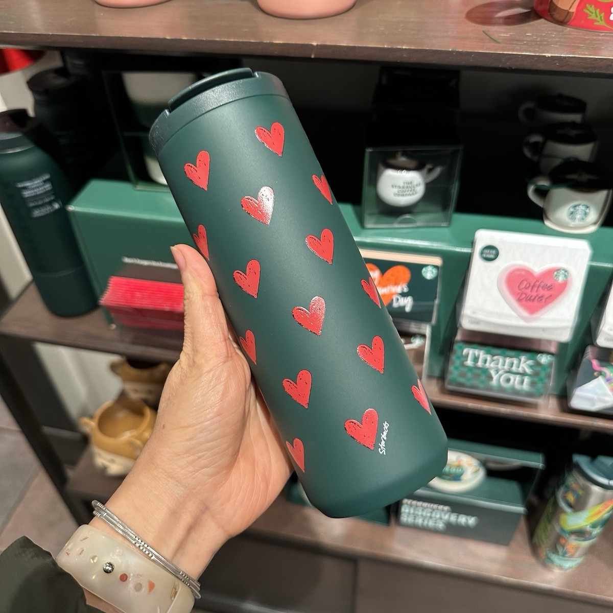 Starbucks 2026 Valentines Red Heart Stainless Steel Tumbler New | eBay US