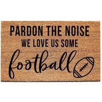 Pardon The Noise We Love Football Doormat, Funny Season Fall Decor, Mat, Doormat | Etsy (US)