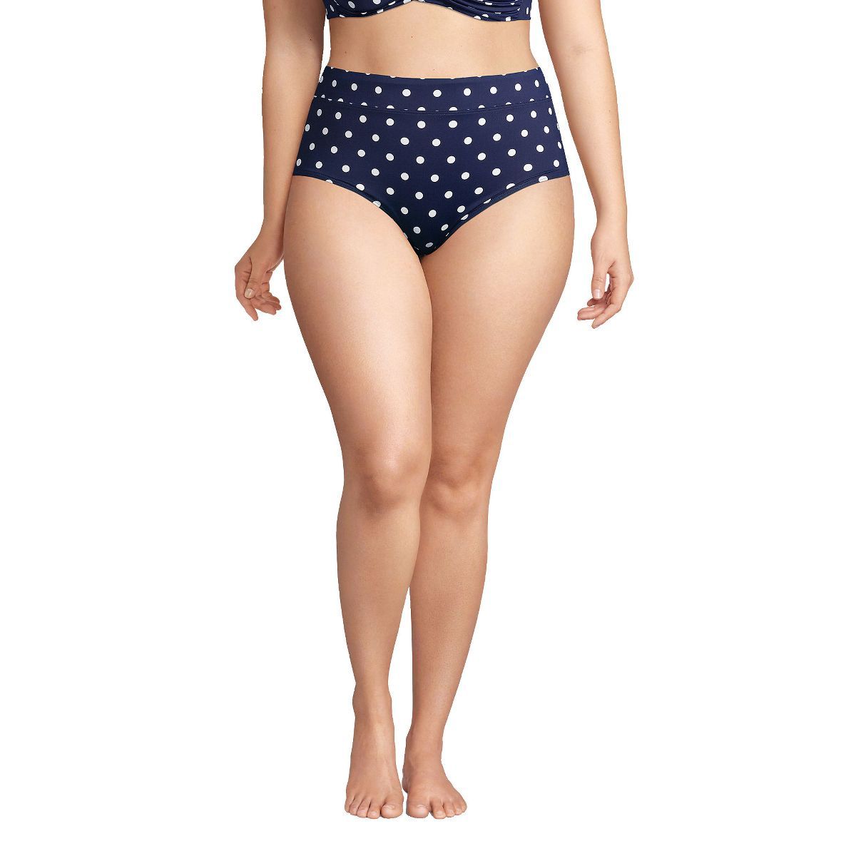 Lands' End Women's Tummy Control High Waisted Bikini Bottoms | Target