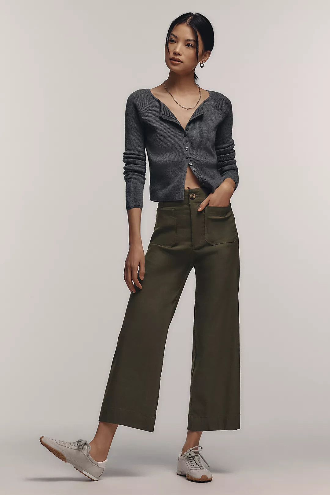 The Colette Cropped Wide-Leg Pants by Maeve | Anthropologie (US)