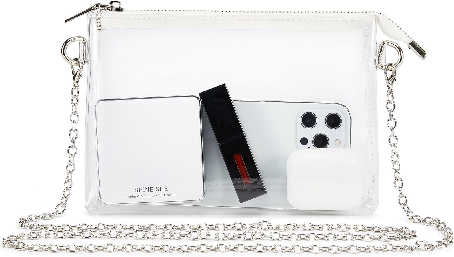Clear Bag Stadium Approved: Suit for Quick Security Check - Small Transparent Purse for Women | Amazon (US)