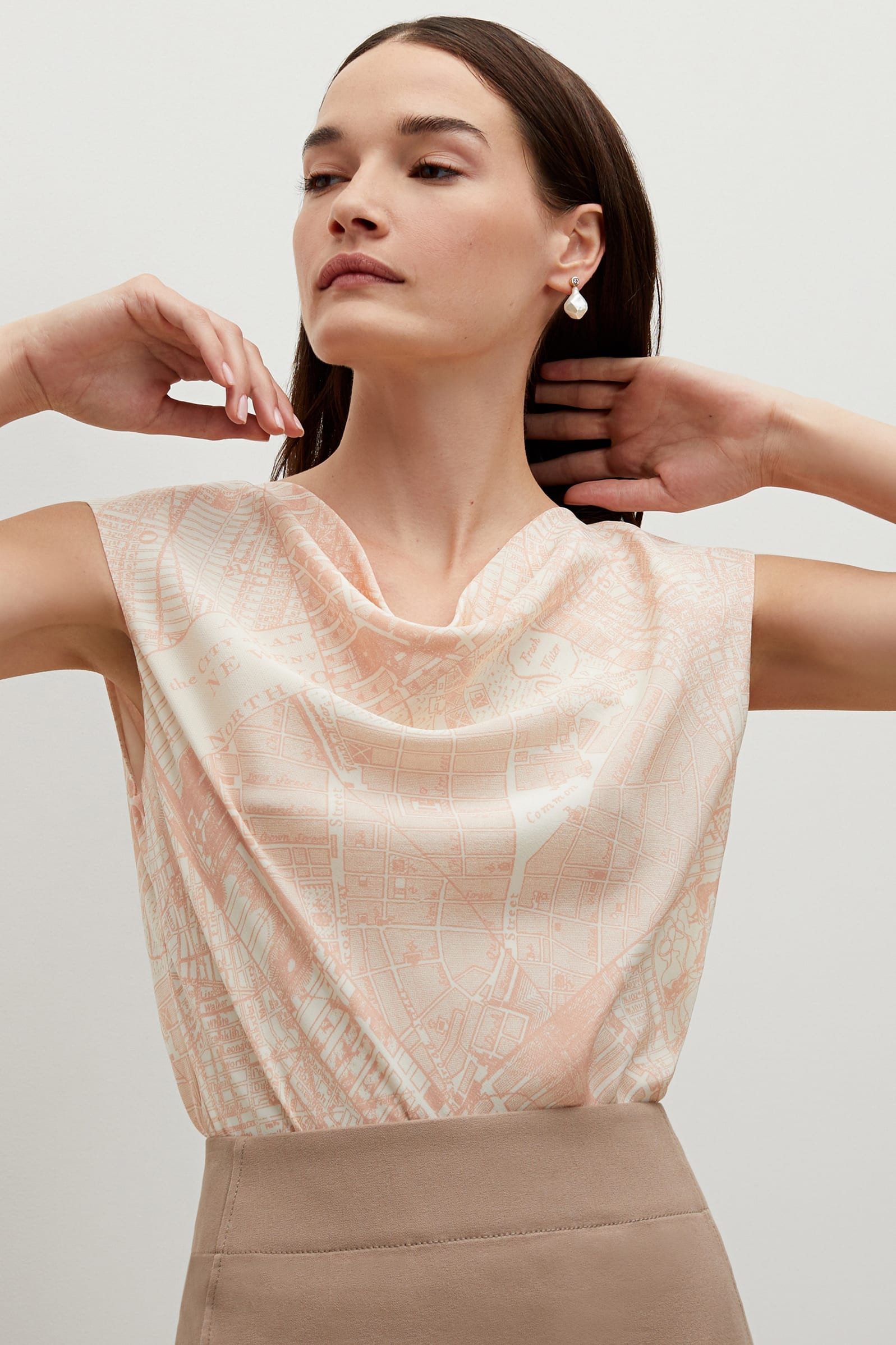 The Rowling Top—Atlas Print | MM LaFleur