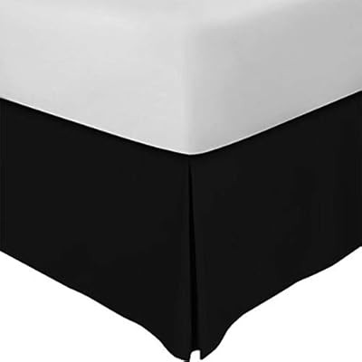 Utopia Bedding King Bed Skirt,16 Inch Drop (Black) | Amazon (US)