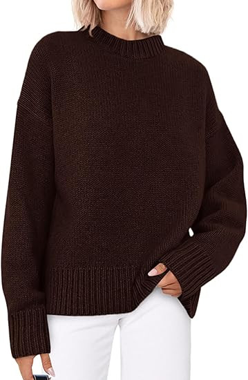 PRETTYGARDEN Womens Sweaters Fall 2025 Trendy Casual Crewneck Long Sleeve Cozy Knit Pullover Swea... | Amazon (US)