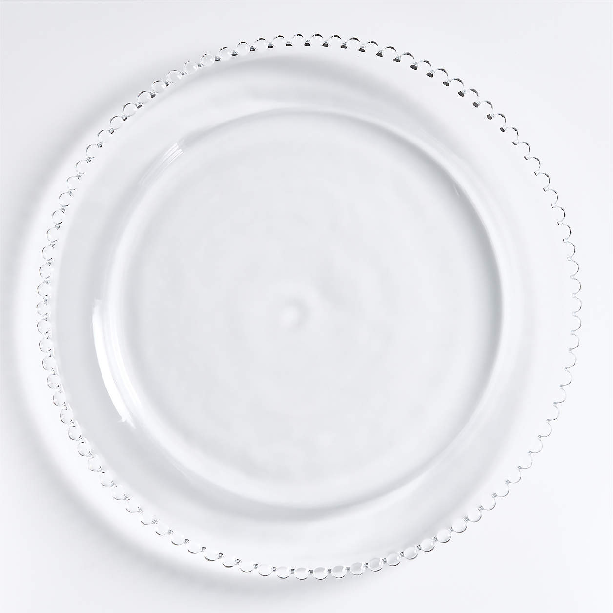 Eden Glass Charger Plate + Reviews | Crate & Barrel | Crate & Barrel