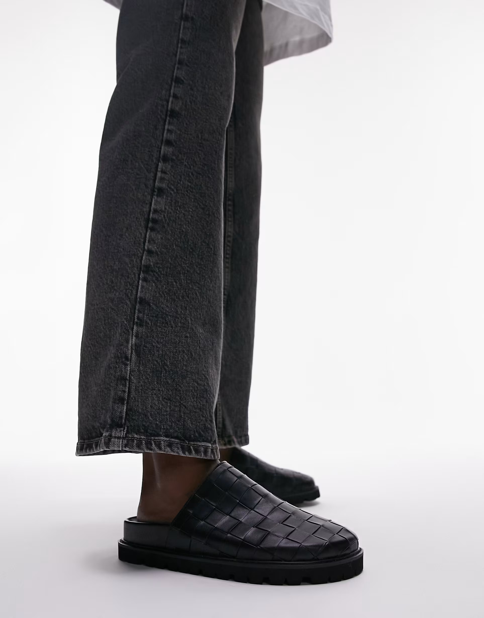 Topshop Beau woven mules in black | ASOS (Global)