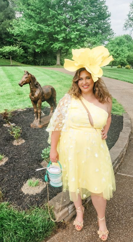 Derby! This is my favorite look this week. I loved the yellow and the detail in the dress. The shoes were also comfy.AW Bridal gifted me these items for this week and I was SO excited to be able to pick out what I wanted from their site. They have amazing detail in their clothing. I did size up in this dress. #livinglargeinlilly #derby #kentuckyderby #sponsored 

#LTKFestival #LTKmidsize #LTKplussize