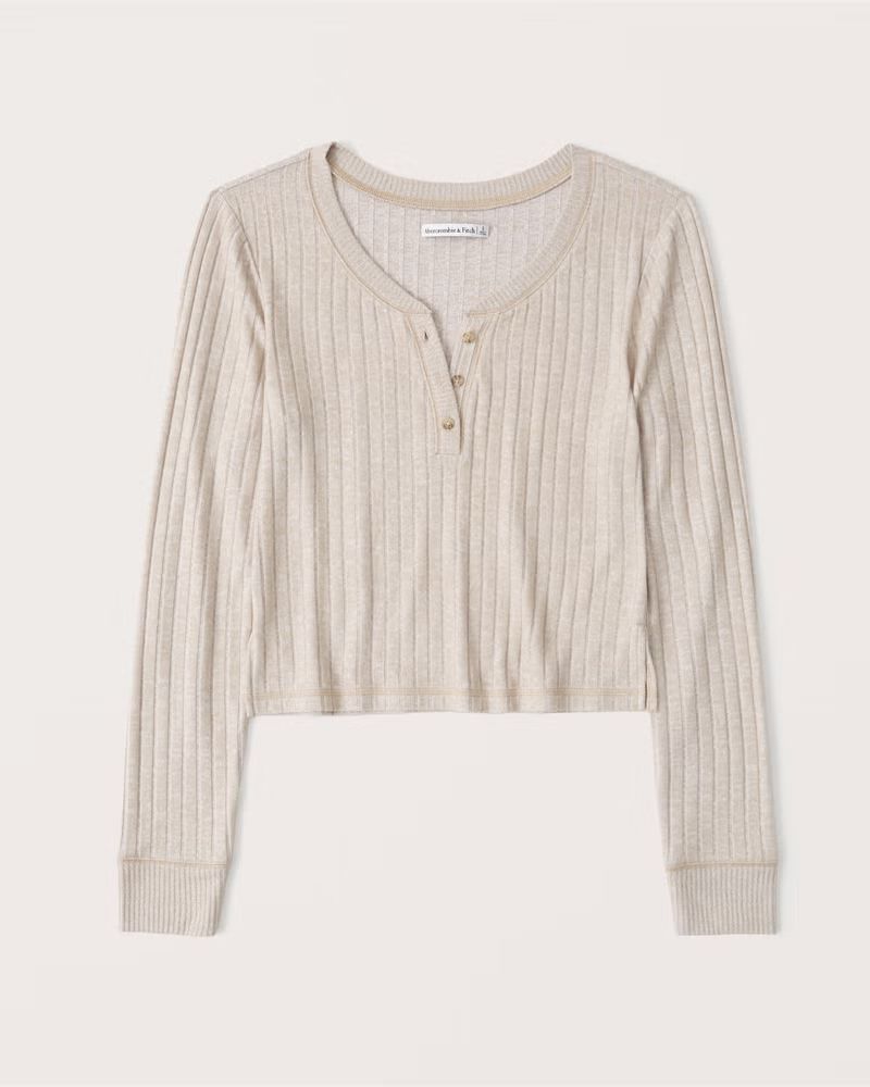 Cozy Long-Sleeve Henley | Abercrombie & Fitch (US)