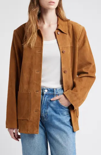 Veda Lincoln Suede Shirt Jacket | Nordstrom