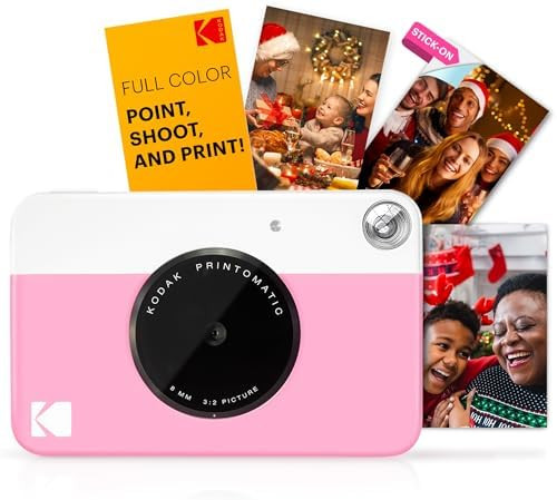 KODAK Printomatic Full-Color Instant Print Digital Camera - Colorful Photos On Zink 2x3" Sticky-B... | Amazon (US)