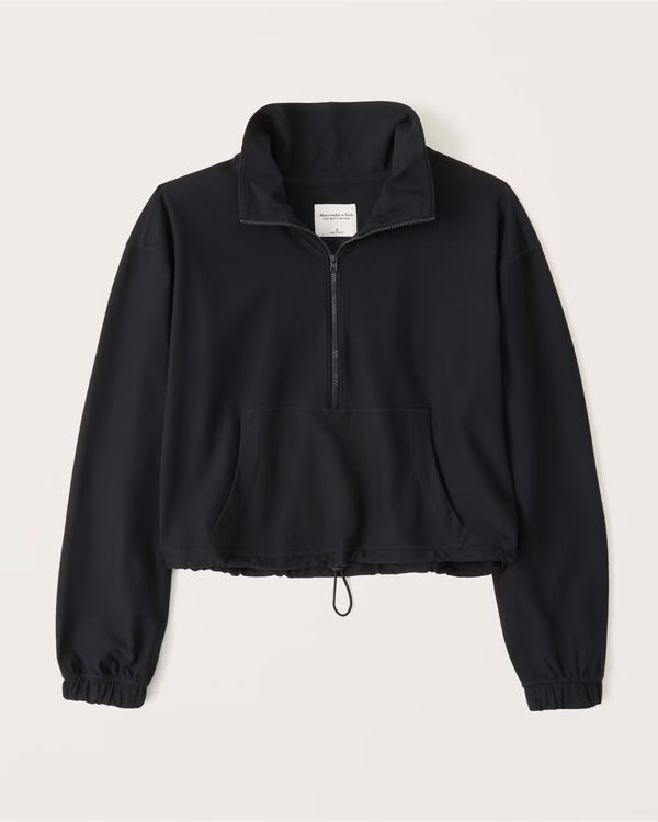 Women's Cinched Half-Zip Contour Sweatshirt | Women's Matching Sets | Abercrombie.com | Abercrombie & Fitch (US)