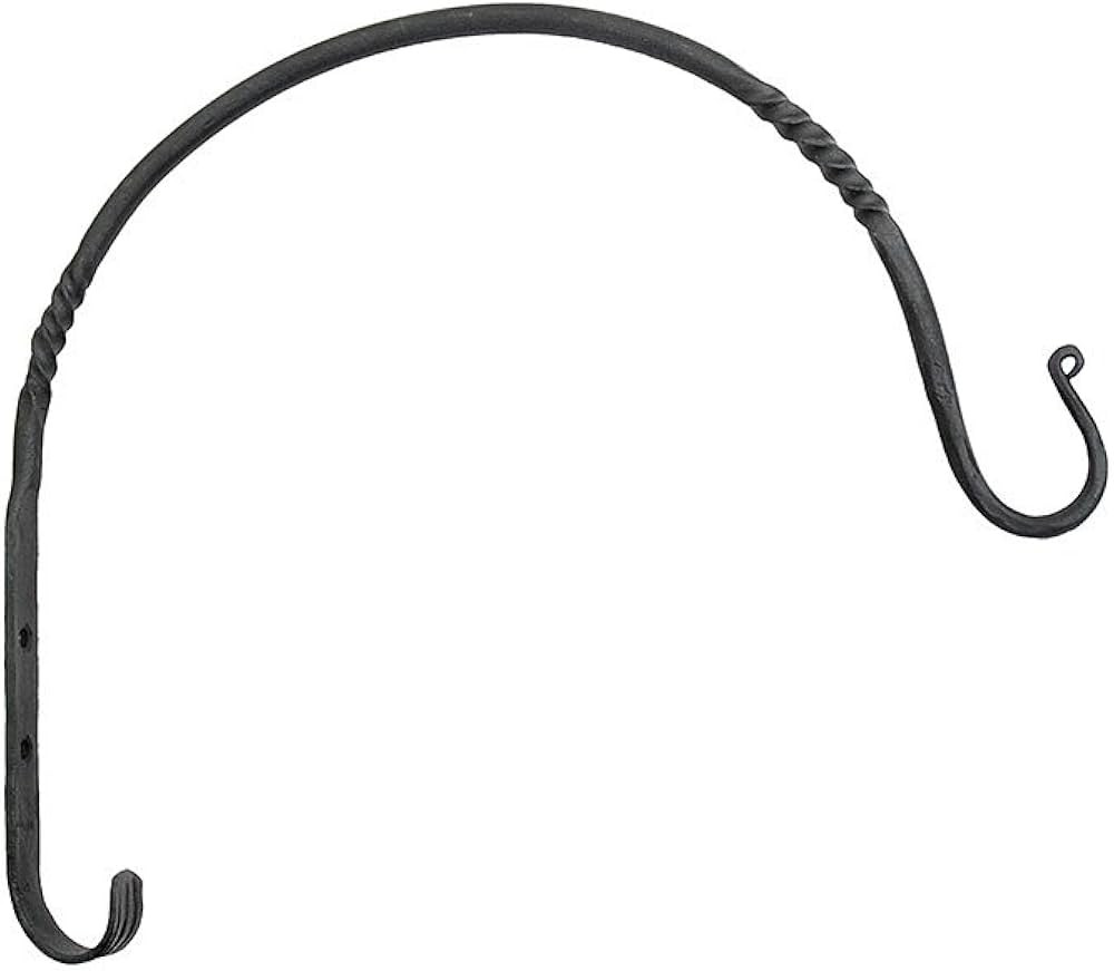 Achla Designs WB-03 Arc Wall Bracket Hook, 12-inch, Black | Amazon (US)