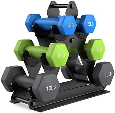 3 Tier Dumbbell Rack Stand Only - Compact Dumbbell Holder Home Gym Exercise Small Weight Rack for... | Amazon (US)