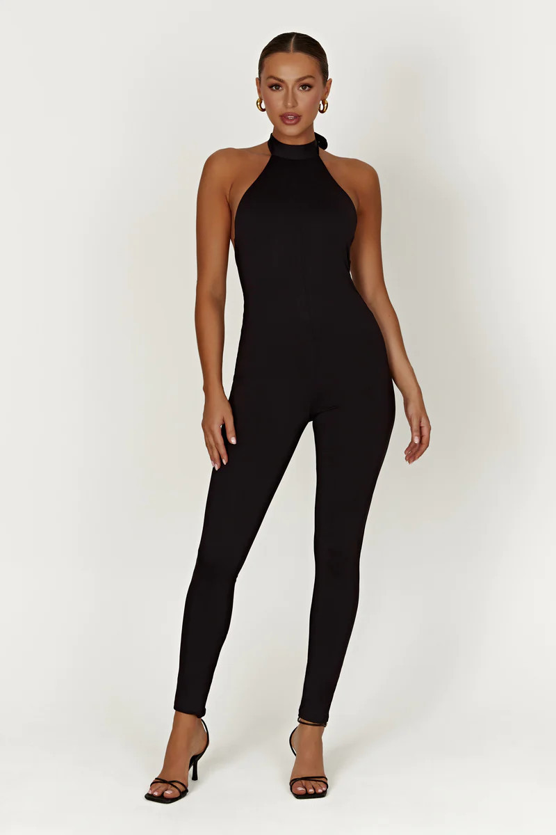 Gigi Recycled Nylon Catsuit - Black | MESHKI US