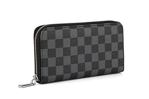 Daisy Rose Women's Checkered Zip Around Wallet and Phone Clutch - RFID Blocking with Card Holder ... | Walmart (US)