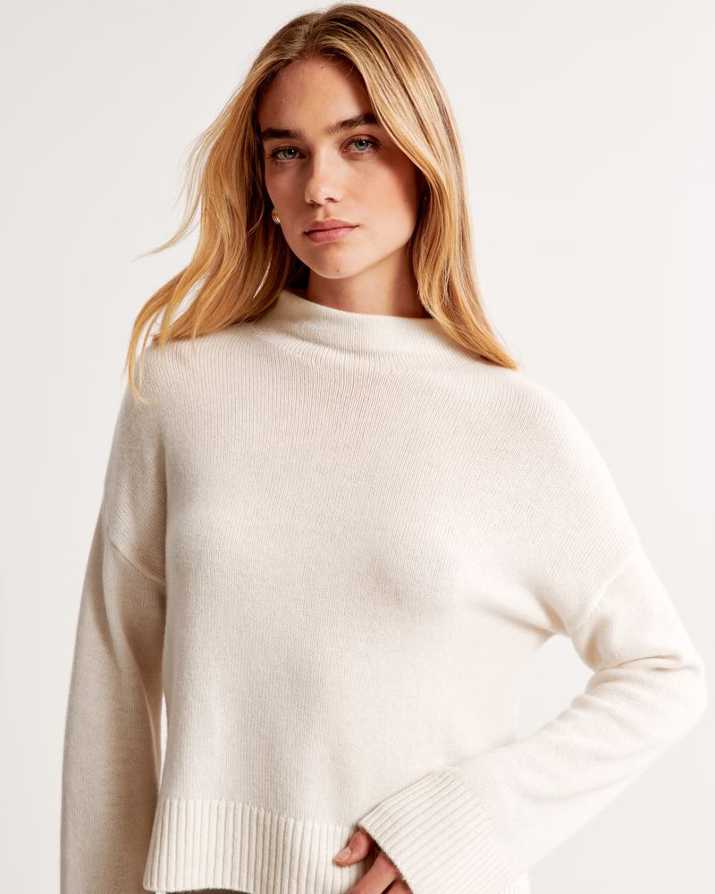 Cashmere Mockneck Sweater | Abercrombie & Fitch (UK)