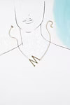 Block Letter Monogram Necklace | Anthropologie (US)