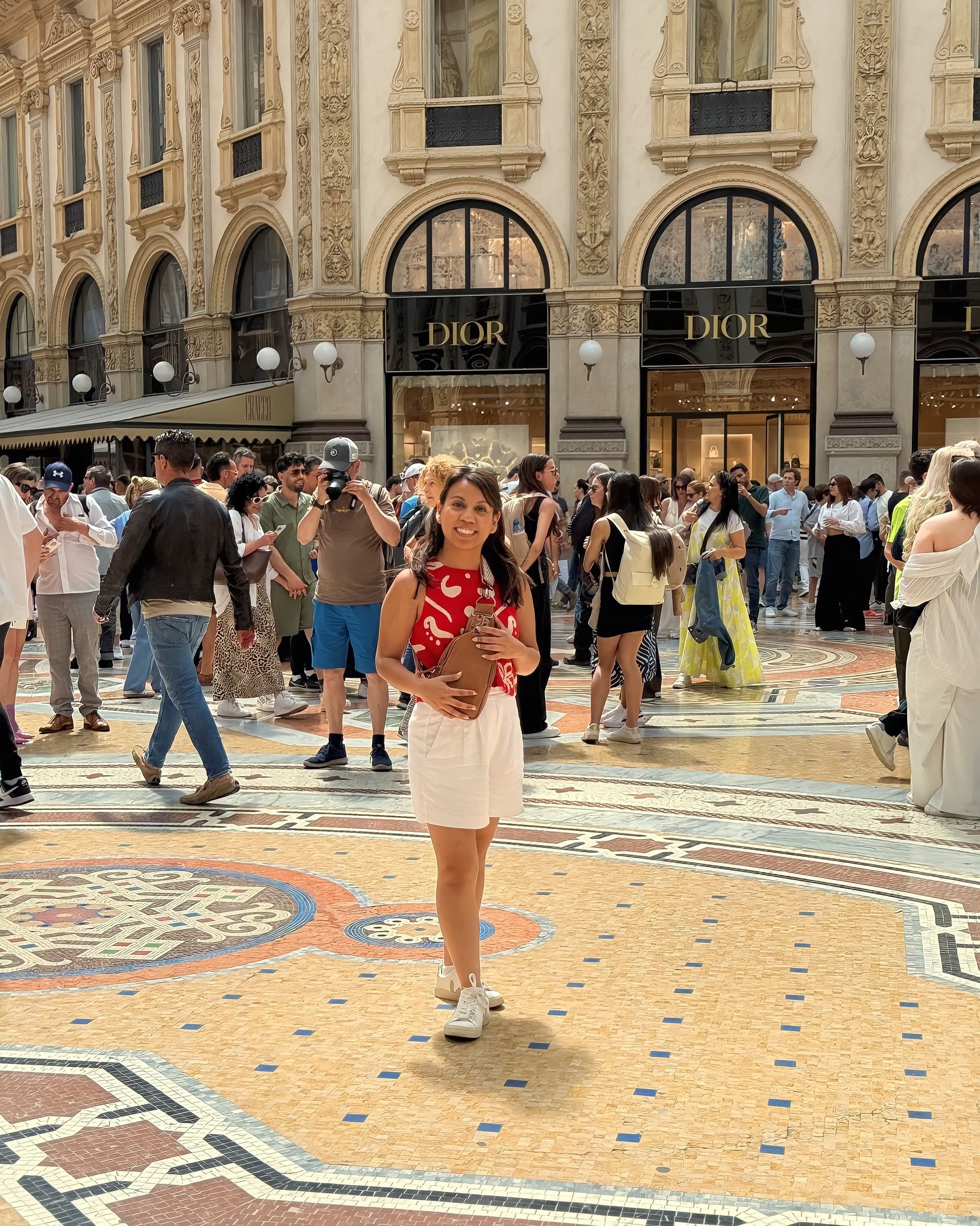 We didn’t have much planned for this day. The goal was just to walk around, explore a bit, and relax before our next adventure. Our Airbnb wasn’t ready for check-in, so we dropped our bags at a luggage storage spot. These are all over the bigger cities and super easy to book ahead.

We made our way toward the Duomo and the shopping area and grabbed a coffee from Cioccolatitaliani. Not exactly what I was trying to order, but it looked cute and tasted pretty good. Their restroom setup was wild. You had to walk down a few mirrored staircases. Not the cleanest bathroom, but definitely a cool experience.

We got completely lost inside one of Milan’s massive shopping centers. It seriously felt like trying to find the exit in a Vegas casino. While we were waiting for JeLisa and Bill, we randomly ended up chatting with a guy from the Hell’s Angels near Louis Vuitton. He started telling us about his kids. Unexpected moment, but honestly really sweet.

I also tried to book tickets for The Last Supper the minute they were released, and the date I wanted sold out in under 20 minutes. That was the original goal for this day, but oh well. Next time!

#MilanItaly #TravelWithKids #FamilyTravelAdventures #FlorenceToMilan #ItalyWithKids #WanderingItaly #MilanDiaries #Cioccolatitaliani #MilanCoffeeShops #DuomoDiMilano #TravelDayVibes #EuropeTravelTips #AirbnbItaly #TravelStories #ItalianAdventures #LostInMilan #ItalyTravelMoments