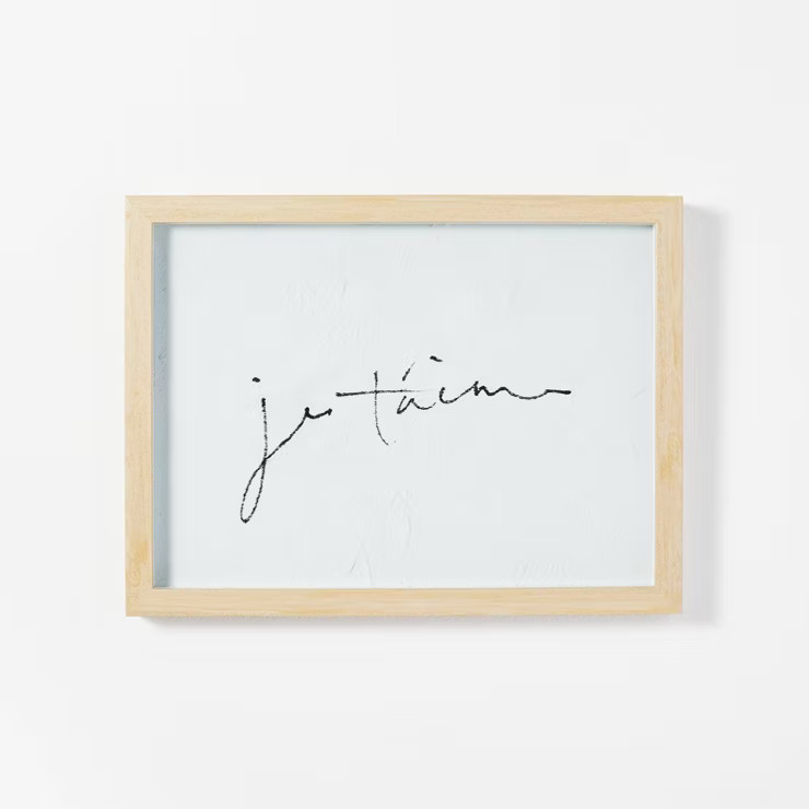 16" x 12" Je Taime Framed Wall Art - Threshold™ designed with Studio McGee | Target