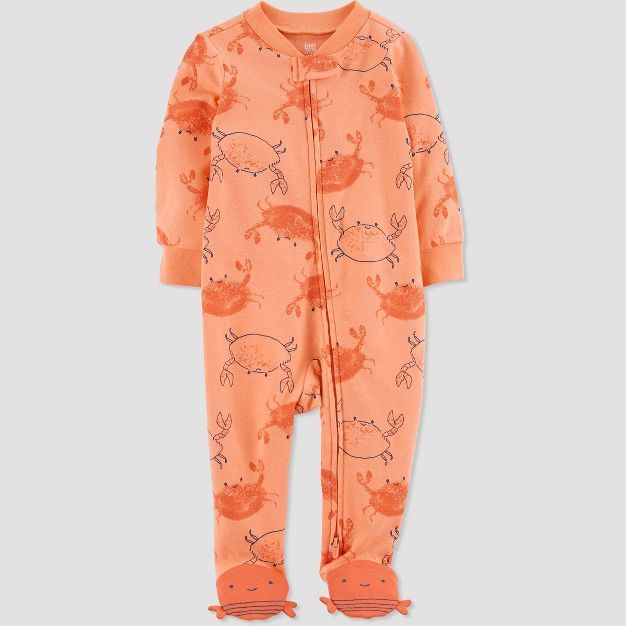 Baby Boys' Crab Footed Pajama - Just One You® made by carter's Orange | Target