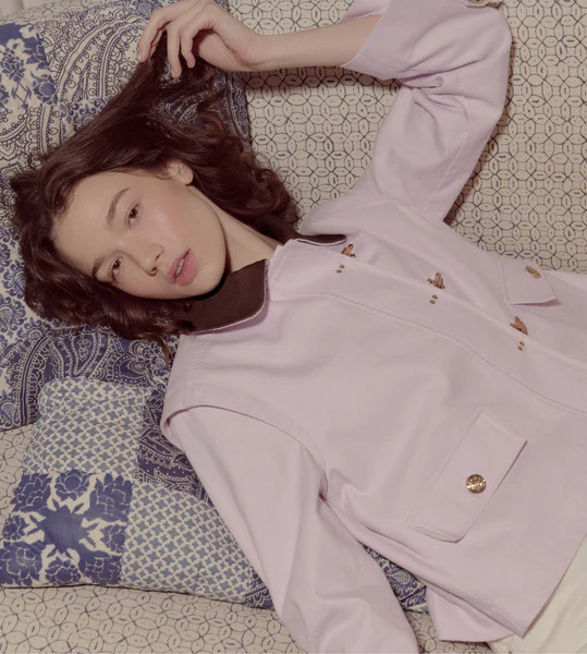 The Clarisse Jacket - Light Pink | Hill House Home US