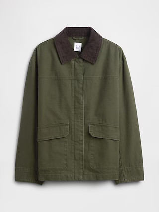 Relaxed Canvas Barn Jacket | Gap Factory