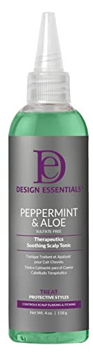 Design Essentials Peppermint & Aloe TherapeuticsSoothing Scalp Tonic, 4 Ounces | Amazon (US)