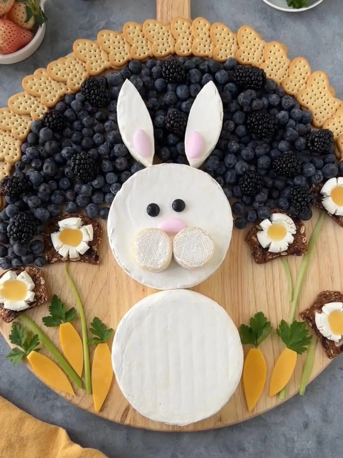 Making holiday-themed charcuterie boards has become a staple around here, and brie is my favorite way to bring characters to life! Plus, brie is always a crowd-pleaser. I have a skeleton for Halloween, Santa for Christmas, and now a bunny for Easter!


#LTKHome #LTKSeasonal #LTKfoodie