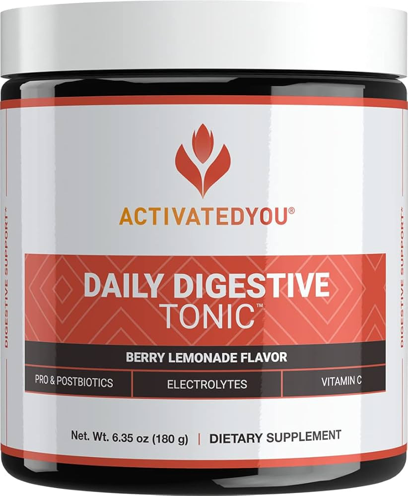 ACTIVATEDYOU Daily Digestive Tonic Kombucha - Support Healthy Digestion & Youthful, Long-Lasting ... | Amazon (US)