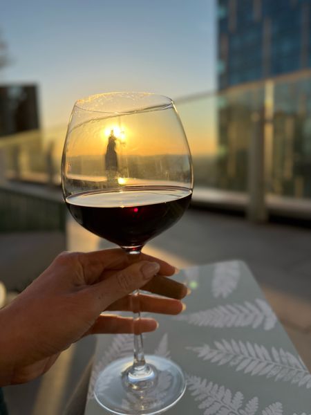 I live for good California wine & sunsets. Wine glass from @crateandbarrel 

#LTKhome #LTKSale #LTKunder50