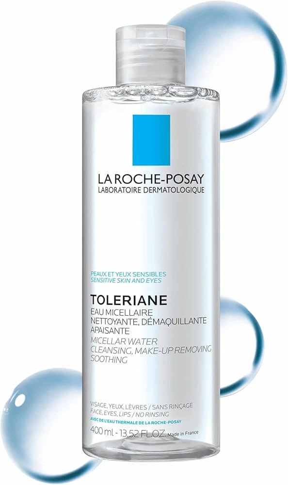 La Roche-Posay Micellar Cleansing Water for Sensitive Skin, Micellar Water Makeup Remover, Cleans... | Amazon (US)