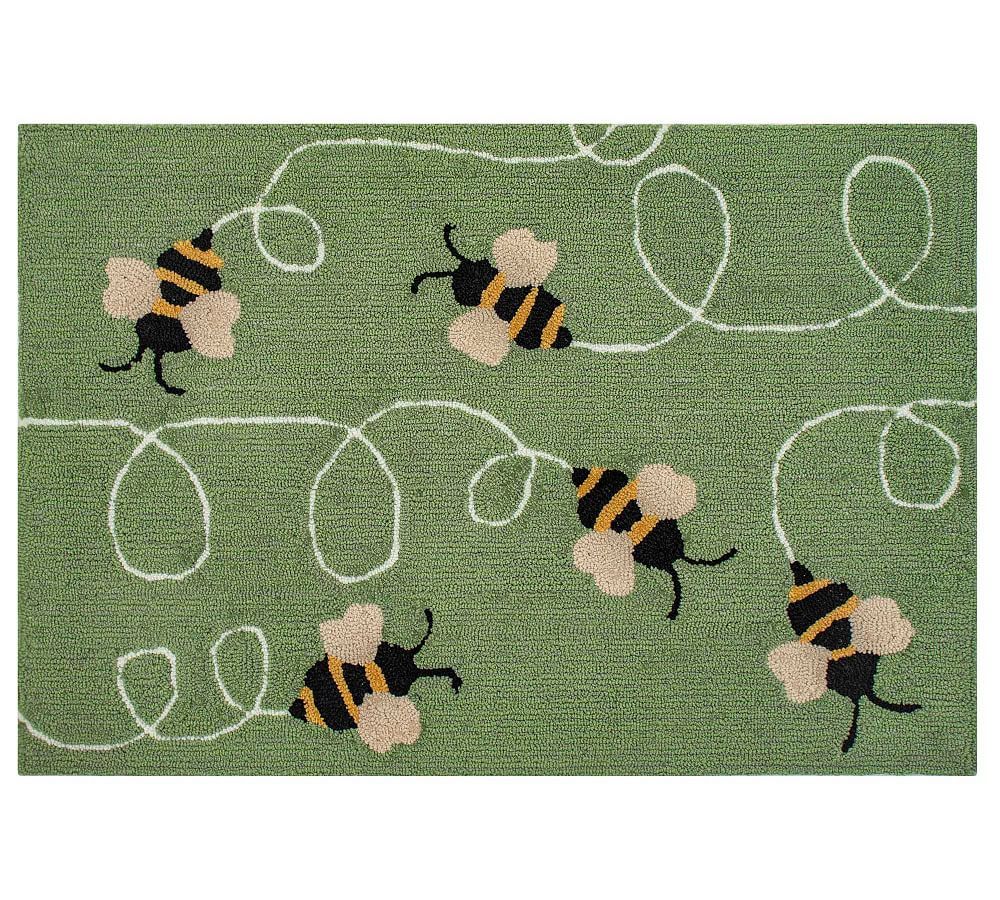 Bees Hand-Tufted Outdoor Rug | Pottery Barn (US)