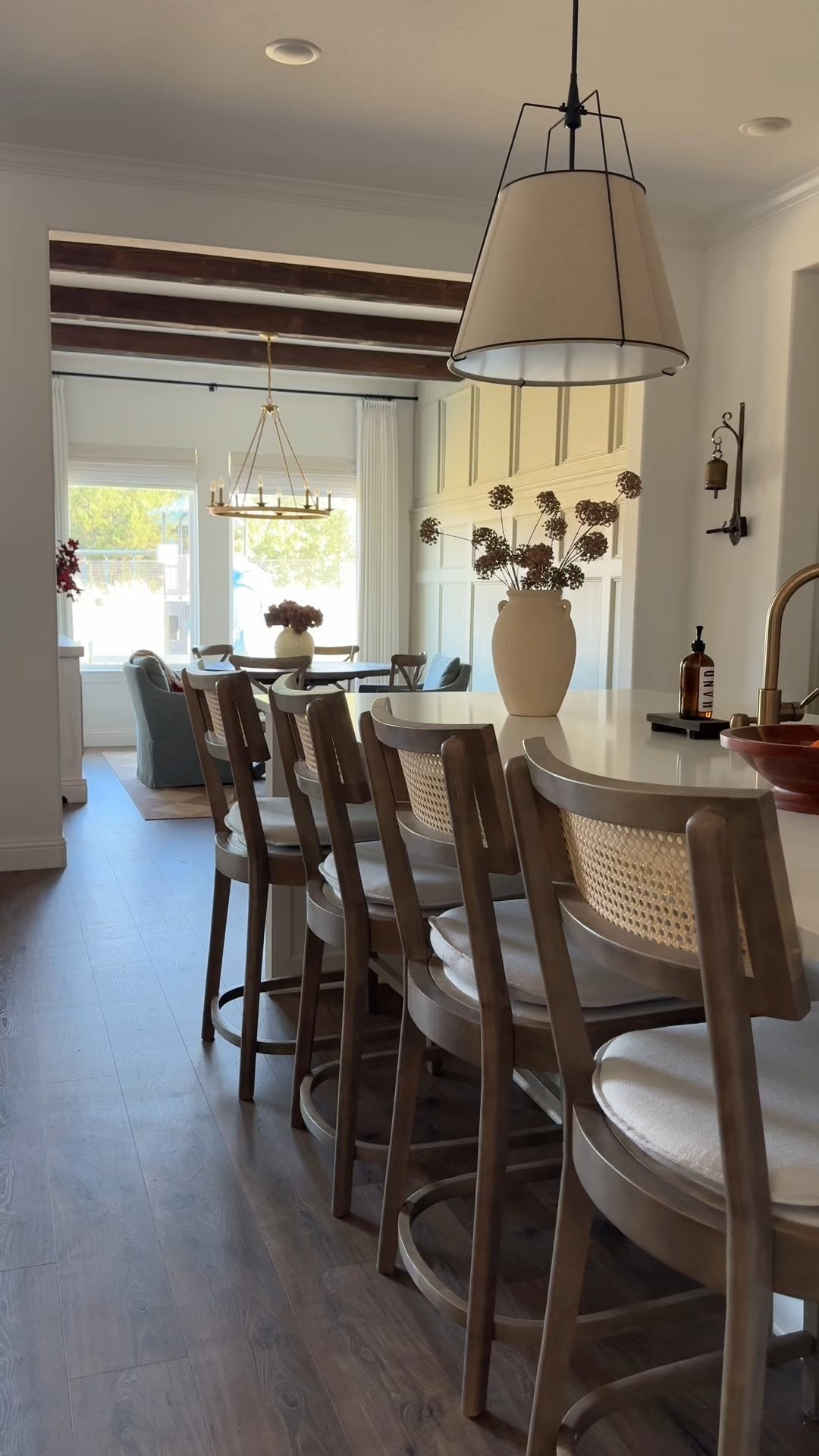 Kitchen finds, white kitchen, barstools, lighting, pendant lights

#LTKHome