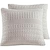 PHF Waffle Weave Euro Sham Cover 26" x 26" Throw Pillow Cover for Winter Khaki/Beige | Amazon (US)