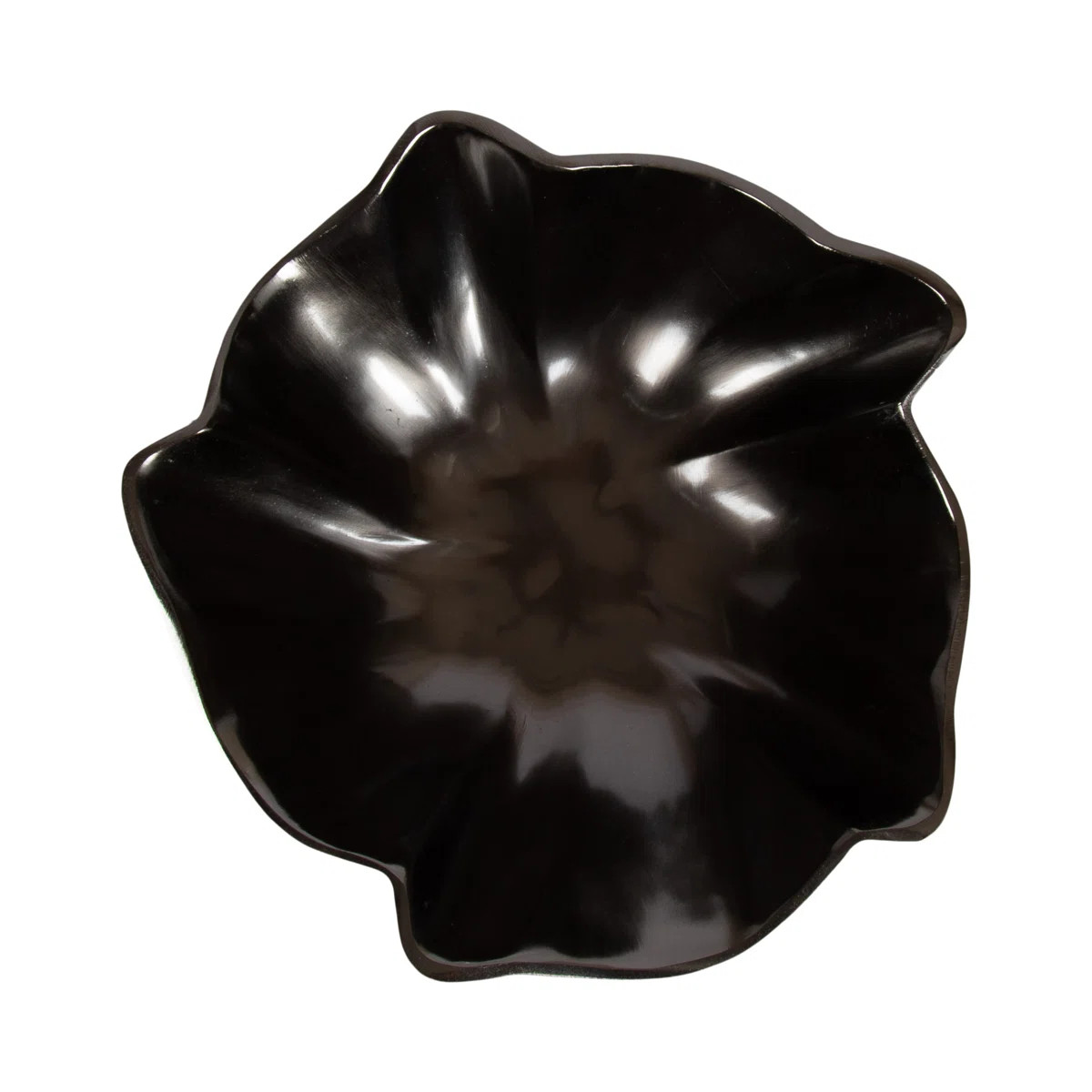 Flutte Wavy Metal Decorative Bowl | Wayfair North America