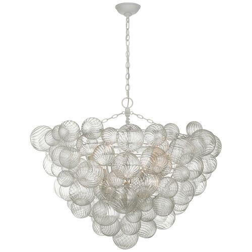 Visual Comfort - Talia 46" Chandelier - White | Ceiling Fixture, Ceiling Light - Statement Piece, Decorative | One Kings Lane