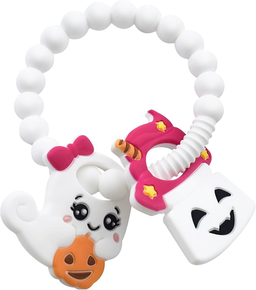Ghost Teether and Cute Ghouls Ring Teether Halloween Activities for Toddlers, Preschoolers & Olde... | Amazon (US)
