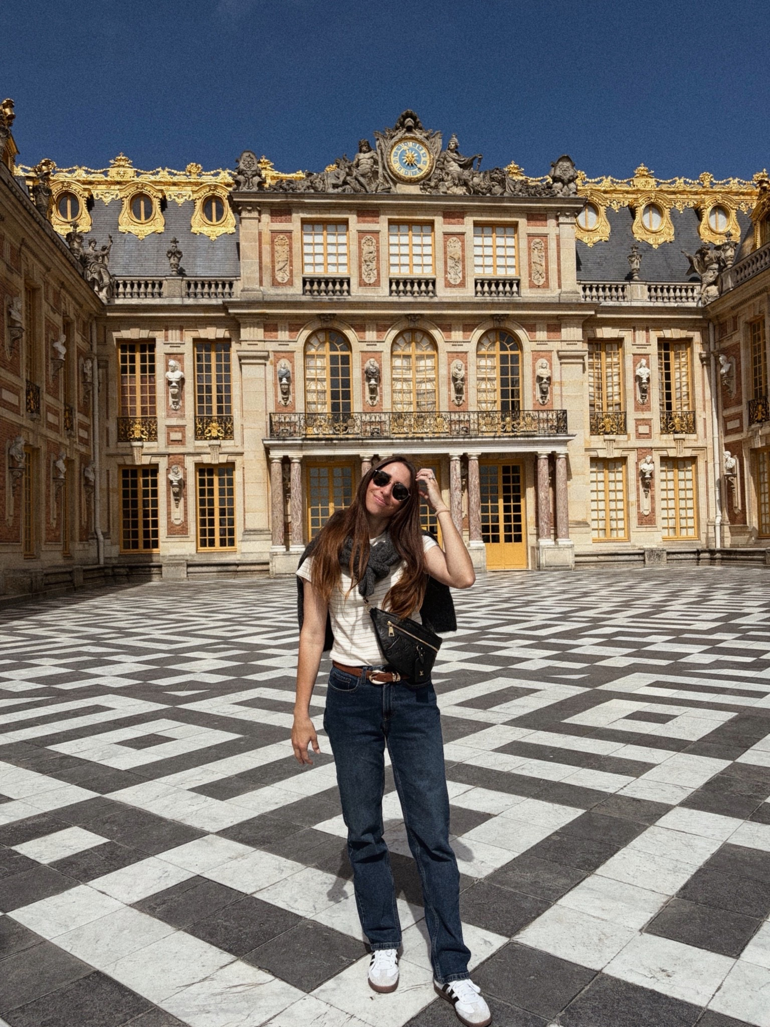 Paris Day 3, spent at Versailles! 

A day I’ll never forget!  My crew neck tee is sold out in this cream striped color way but linking other colors. 

I bought about 10 of these shirts in neutral colors to wear under everything.

#LTKootd #LTKTravel #LTKPetite