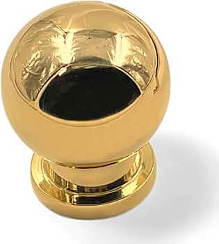 Unlacquered Solid Brass Knob | Handmade & Solid Brass | Heavy Duty | Modern Serene Style | Amazon (US)