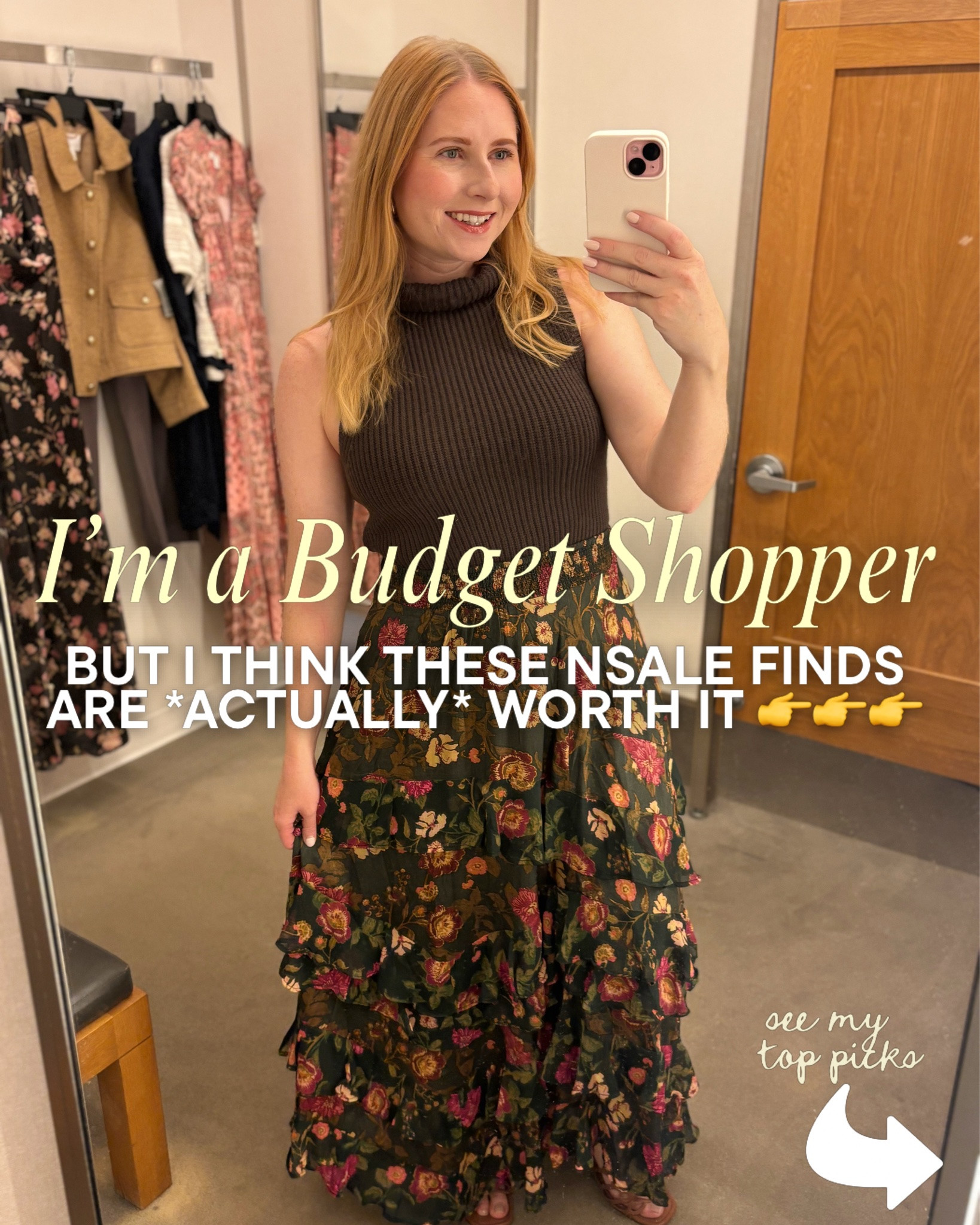 everything I found WORTHY of your 💰 this year for the Nordstrom Anniversary Sale 2026 🤎🍁

Did you shop the sale today? What’s in your wishlist? 

I still can’t get over the 1st outfit 👆 with the chocolate brown turtleneck top + Free People floral skirt combo! 

Oh and the 👗 in the 2nd look, too!! Absolute stunner for $75 - the perfect fall wedding guest dress option! 

🔎Nordstrom Anniversary Sale 2026, NSale 2026, Nordstrom Anniversary Sale finds, Nordstrom Anniversary Sale outfits, Nordstrom Anniversary Sale try on, Nordstrom Anniversary Sale haul, Nordstrom Anniversary Sale top picks, best Nordstrom Anniversary Sale finds, Nordstrom sale must haves, Nordstrom fashion finds, Nordstrom fall fashion, midsize Nordstrom outfits, affordable fashion finds, fall wardrobe staples, fall outfit ideas @nordstrom

#LTKSeasonal #LTKMidsize #LTKSaleAlert