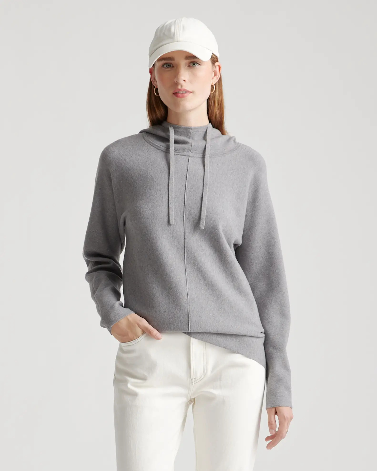 Eco-Knit Milano Stitch Pullover Hoodie | Quince