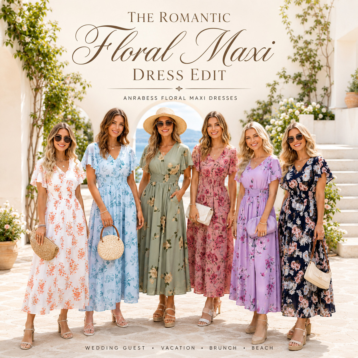 ANRABESS Summer Chic | Short Sleeve Floral Maxi Flowy Dress ☀️ 

ANRABESS floral maxi dresses are the romantic summer dresses I’d shop first when the invite says wedding guest, vacation dinner, brunch, or beach weekend. 💐

I did the digging and this style stood out because it gives that soft, feminine, expensive-looking summer dress vibe without feeling too formal or fussy. 

The floral print, V-neckline, short sleeves, chiffon-inspired flowy fit, and boho maxi length make it one of those dresses you can wear for so many warm-weather plans.

This is the kind of dress that makes getting ready easy — pretty enough for a wedding guest outfit, relaxed enough for vacation, and comfortable enough to actually enjoy wearing all day.

Why this dress is worth checking:
- floral print feels romantic and summer-ready
- flowy maxi length looks elegant without trying too hard
- V-neckline gives a flattering shape
- short sleeves make it easy and wearable
- chiffon-style fabric gives that soft, airy look
- works with wedges, sandals, heels, straw bags, clutches, or gold jewelry
- easy to rewear for multiple summer events

Perfect for: summer weddings, wedding guest dresses, beach weddings, vacation outfits, resort dinners, bridal showers, baby showers, brunch outfits, garden parties, cruises, church outfits, family photos, date nights, graduation parties, and every “I need something pretty but easy” summer invite.

This is for the girl who wants a romantic floral maxi dress that feels flattering, comfortable, and versatile — not a one-time outfit that sits in the closet.

If you’ve been looking for an easy summer dress that can go from beach vacation to brunch to wedding guest plans, this ANRABESS floral maxi is the one I’d check first.

↓ Everything is linked!

#LTKActive #LTKSaleAlert #LTKTravel