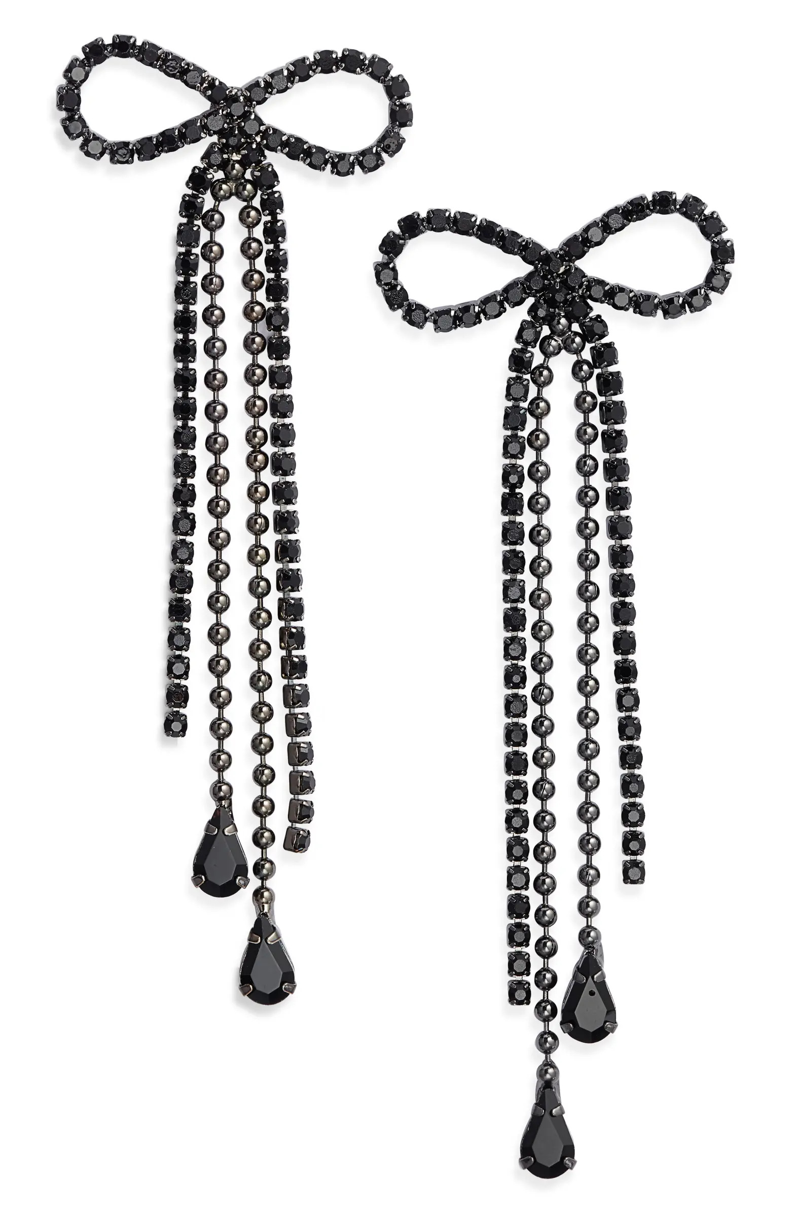 Stone Crystal Bow Drop Earrings | Nordstrom