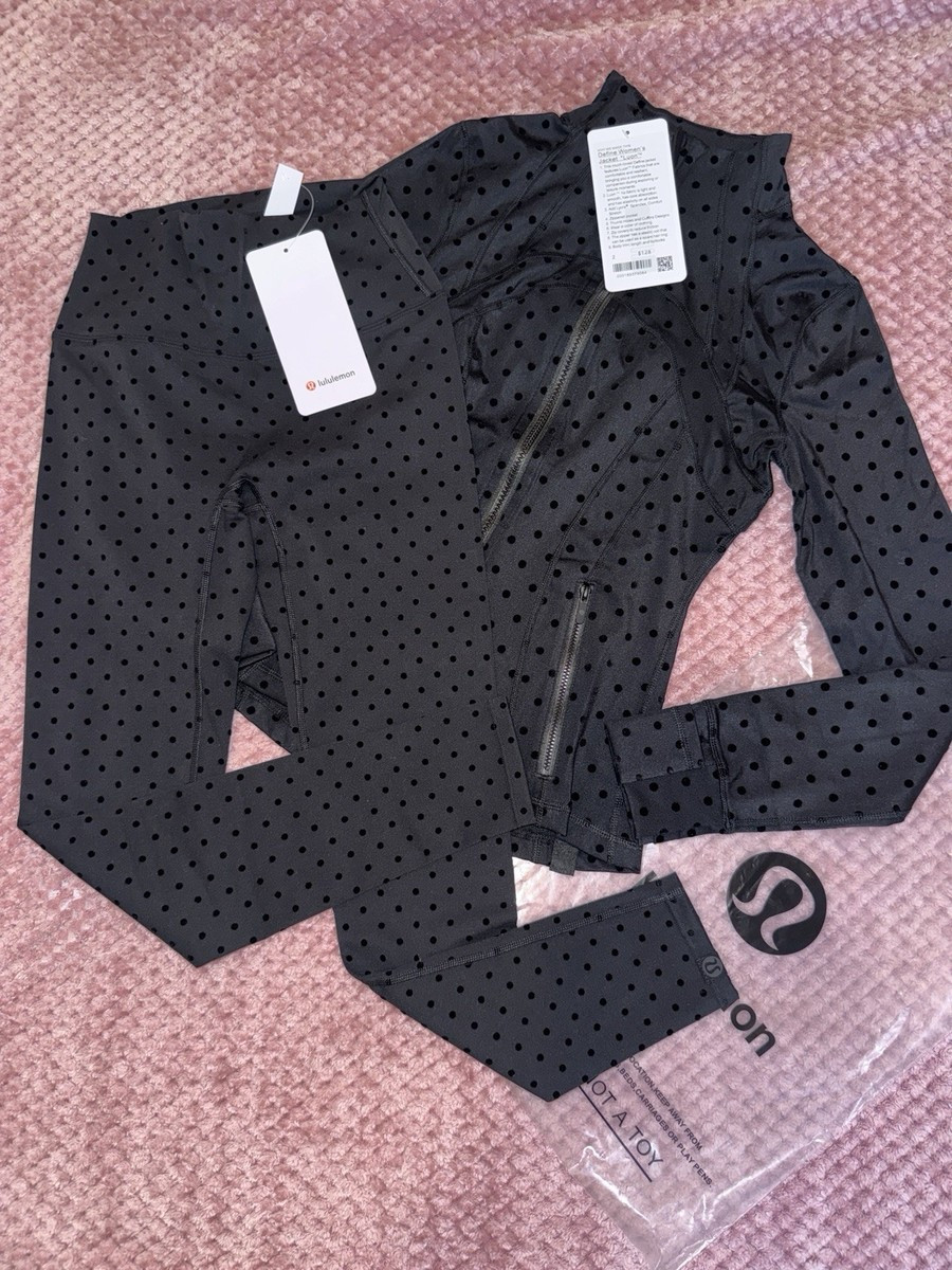 Lululemon Polka Flock Define Jacket And leggings Set Brand New. UK size 4-6. | eBay US