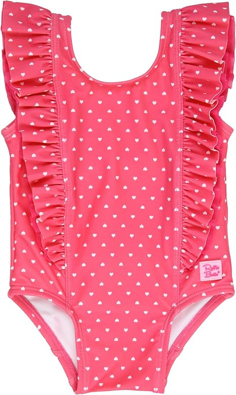 RuffleButts® Baby/Toddler Girls Ruffle Strap One Piece Swimsuit w/UPF 50+ Sun Protection | Amazon (US)