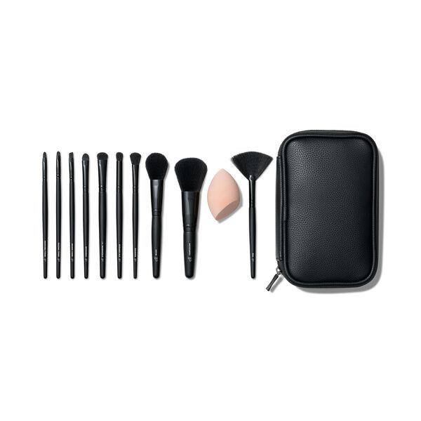 e.l.f. Cosmetics Full Face & Eye Makeup Brush Set with Travel Case - Vegan and Cruelty-Free Makeup | e.l.f. cosmetics (US)